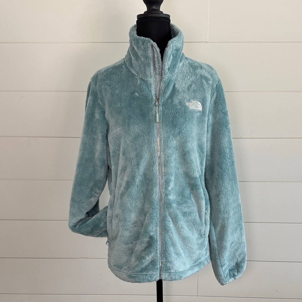 The North Face Women's Fleece Jacket - Light Blue, size Medium